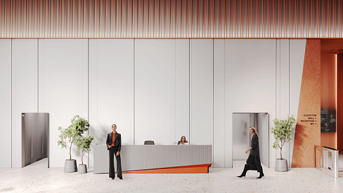 Входной холл, ресепшн, пропускная система (СКУД, турникеты)